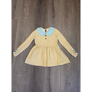 Serendipity by Shrimp and Grits Kids 5-6 Peter Pan Collar Geometric Patten Dress